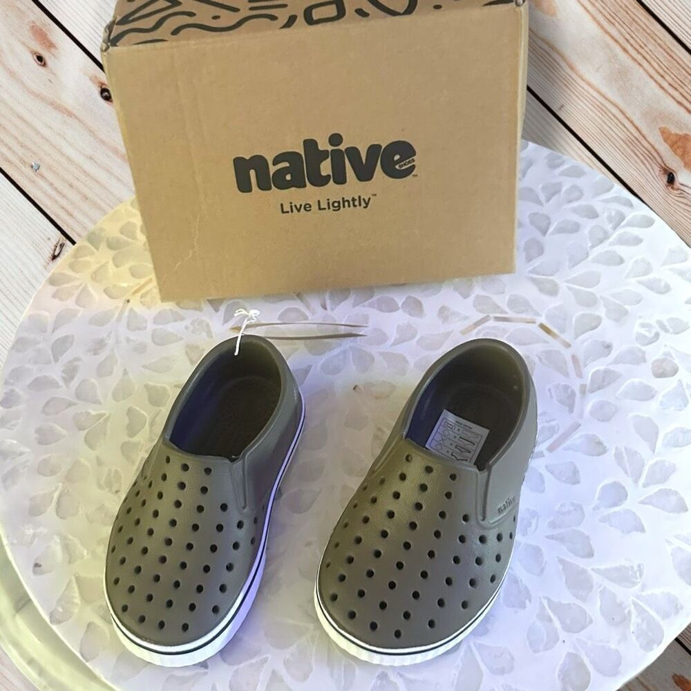 Native Miles Kids Unisex Slip On Play Water Shoes Sneaker Toddler Size 6 - Picture 5 of 10